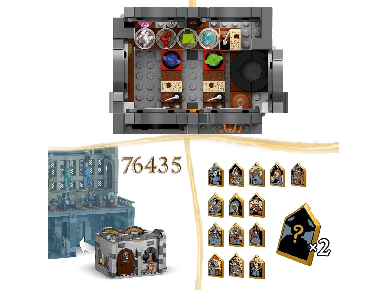 Lego Harry Potter Castello di Hogwarts lezione di pozioni, set di costruzioni in scatola da 397 pezzi, per bambini 8+ anni 76431