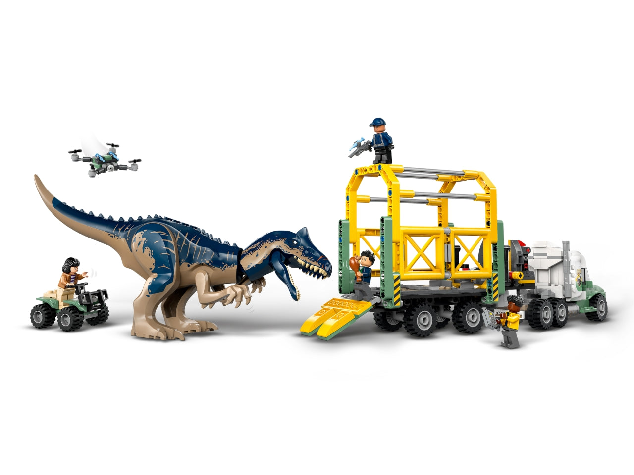LEGO Jurassic World - Set con allosauro giocattolo: delizia i fan dei dinosauri di 8+ anni con questo dettagliato set Missione dinosauro 76966