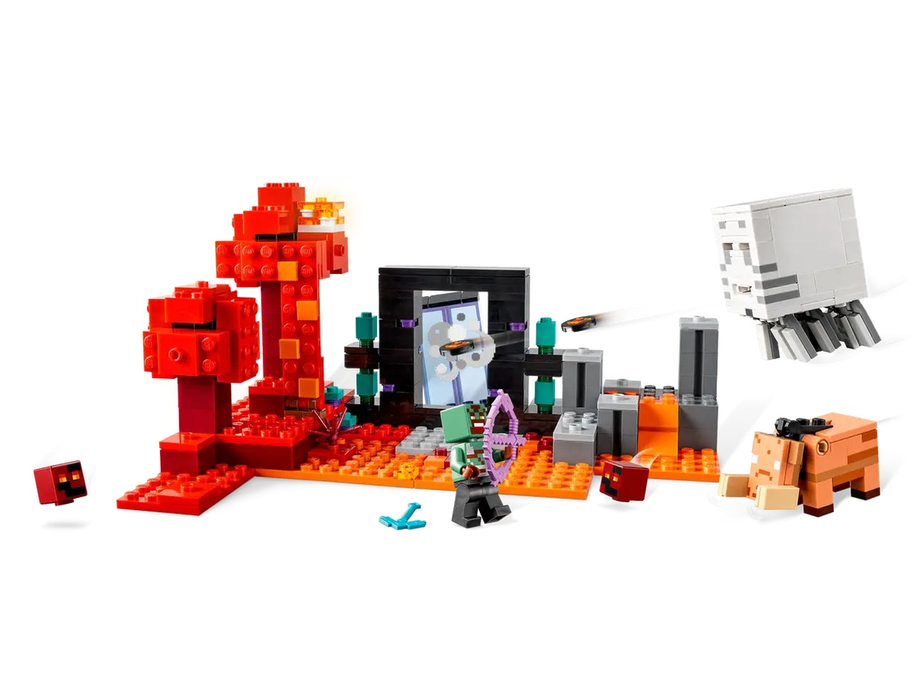 Lego minecraft agguato nel portale del nether