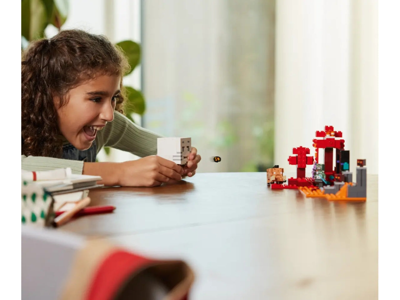 Lego minecraft agguato nel portale del nether