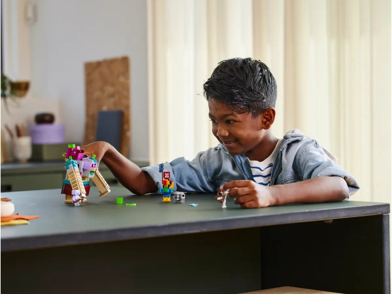 Lego minecraft resa dei conti con il divoratore