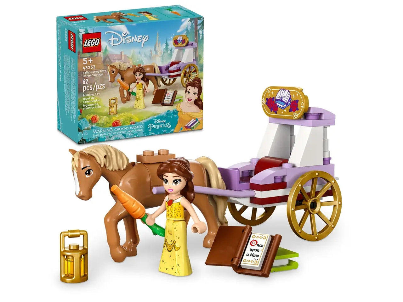 Lego disney princess la carrozza dei cavalli di belle