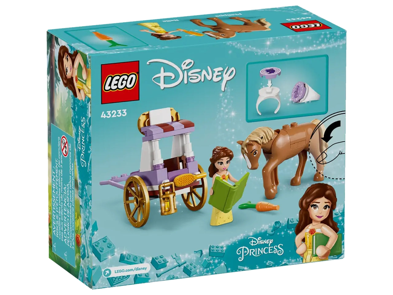 Lego disney princess la carrozza dei cavalli di belle