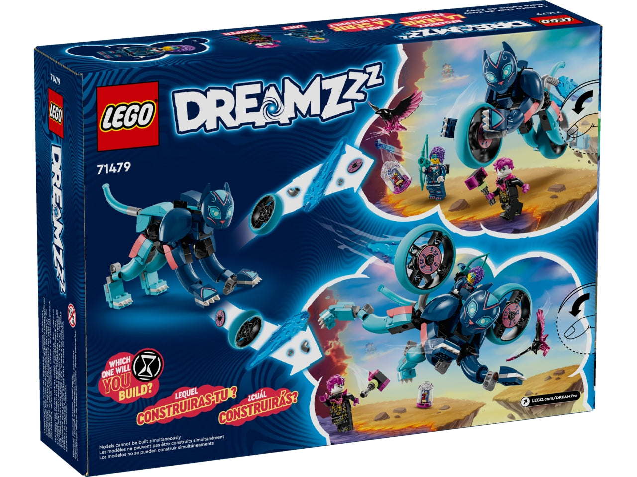 LEGO DREAMZzz - Entra a tutta velocità nel Mondo dei Sogni: scatena limmaginazione dei bambini con La moto-gatto di Zoey per i bambini e le bambine dai 7 anni in su 71479