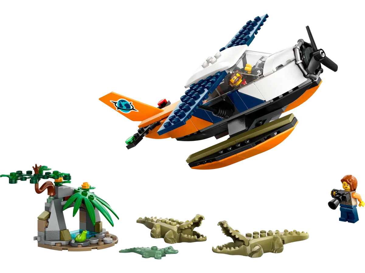Lego City Exploration Idrovolante dellesploratore della giungla, set di costruzioni in sctola da 177 pezzi, per bambino 6+ anni 60425