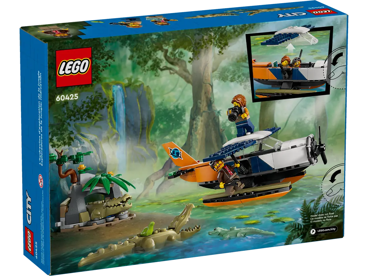 Lego City Exploration Idrovolante dellesploratore della giungla, set di costruzioni in sctola da 177 pezzi, per bambino 6+ anni 60425