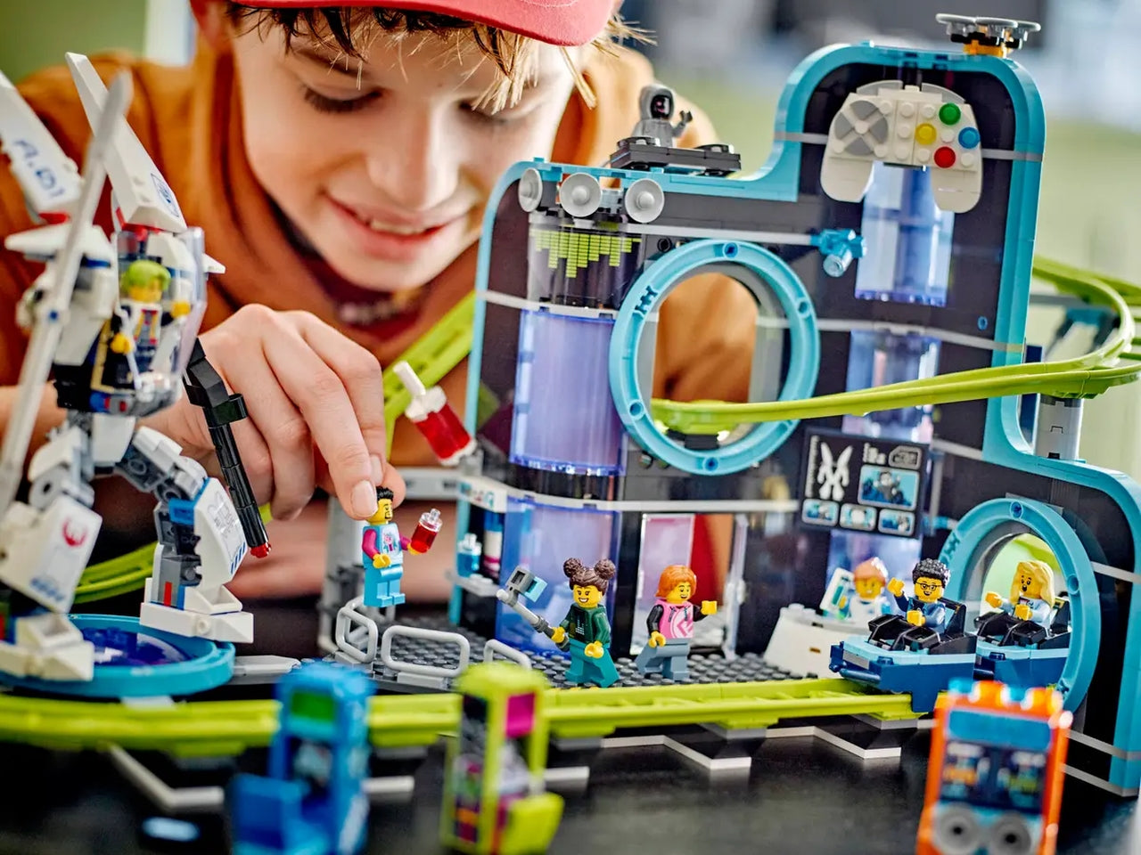 Lego My City Montagne Russe di Robot World, set di cosctruzioni in scatola da 986 pezzi, per ragazzo 8+ anni 60421
