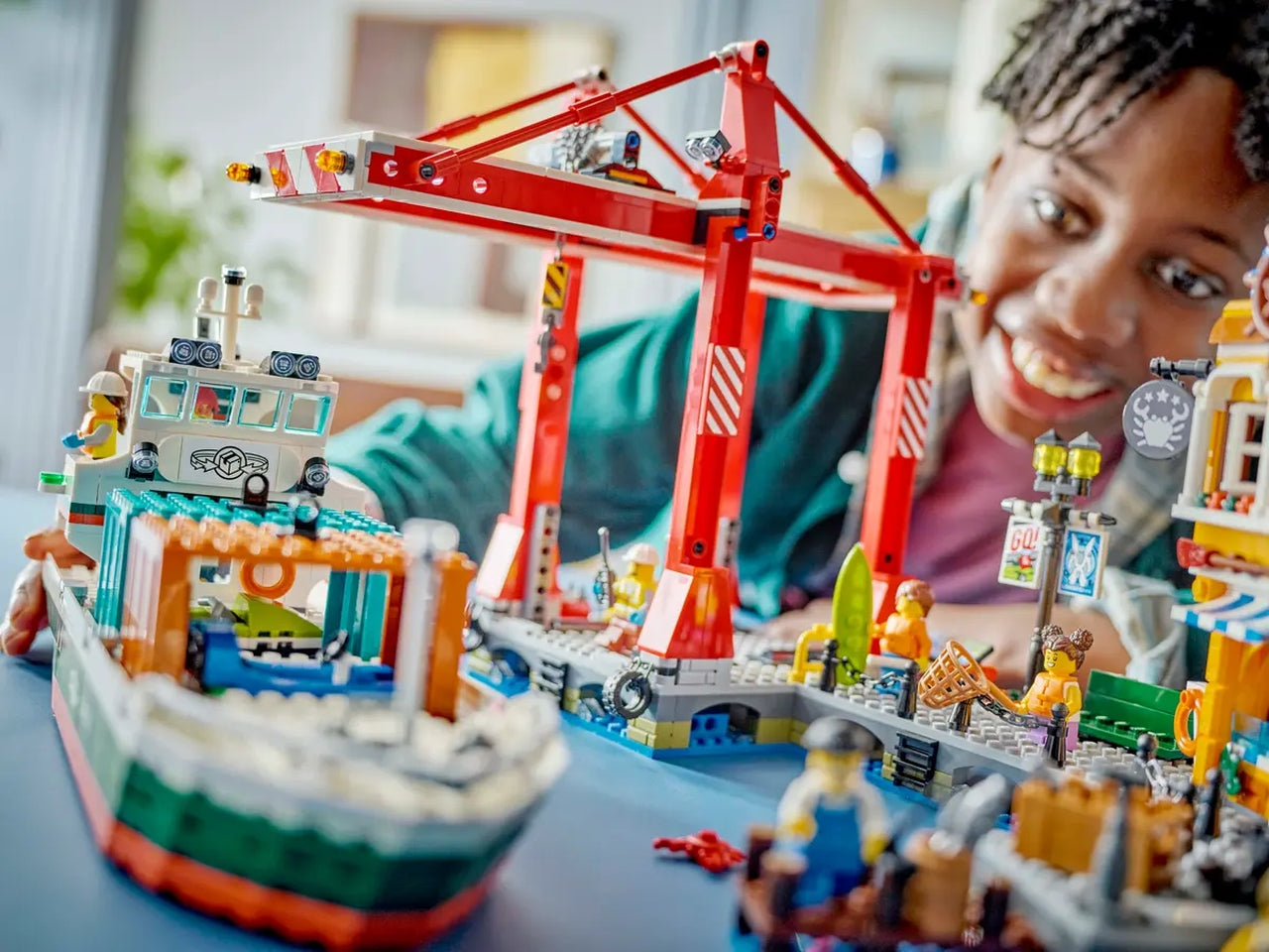 Lego My City Porto e Nave merci, set di costruzioni in scatola da 1226 pezzi, per ragazzo 8+ anni 60422