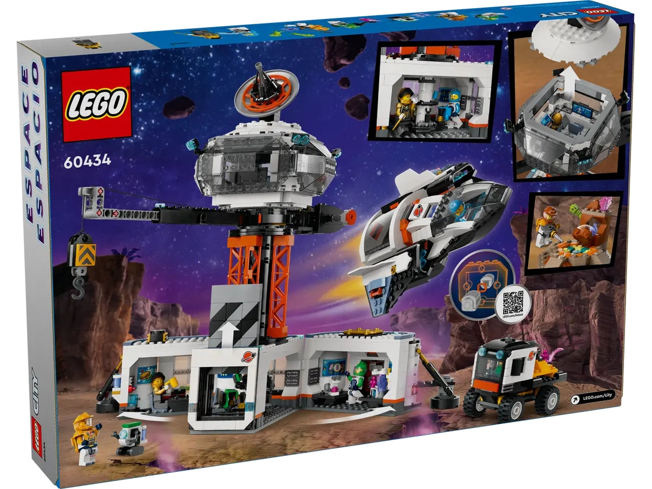 Lego city space base spaziale e piattaforma di lancio