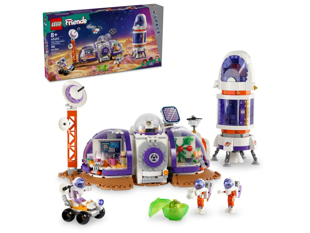 Lego friends base spaziale su marte e razzo