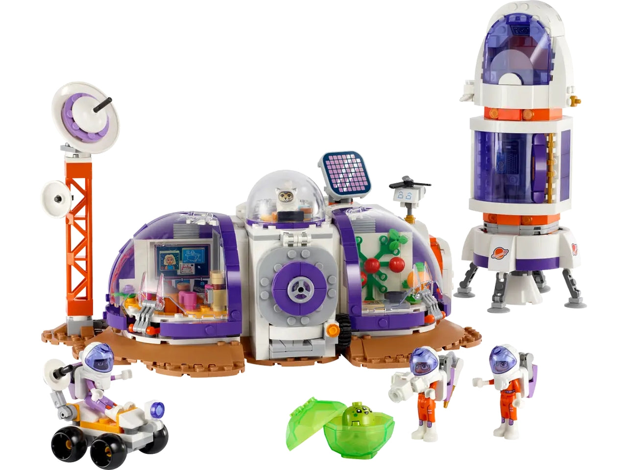 Lego friends base spaziale su marte e razzo