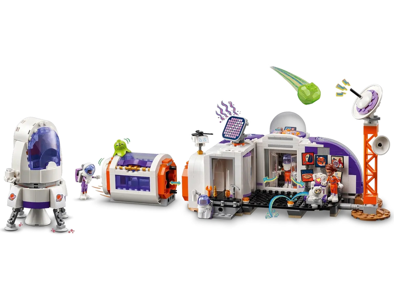 Lego friends base spaziale su marte e razzo