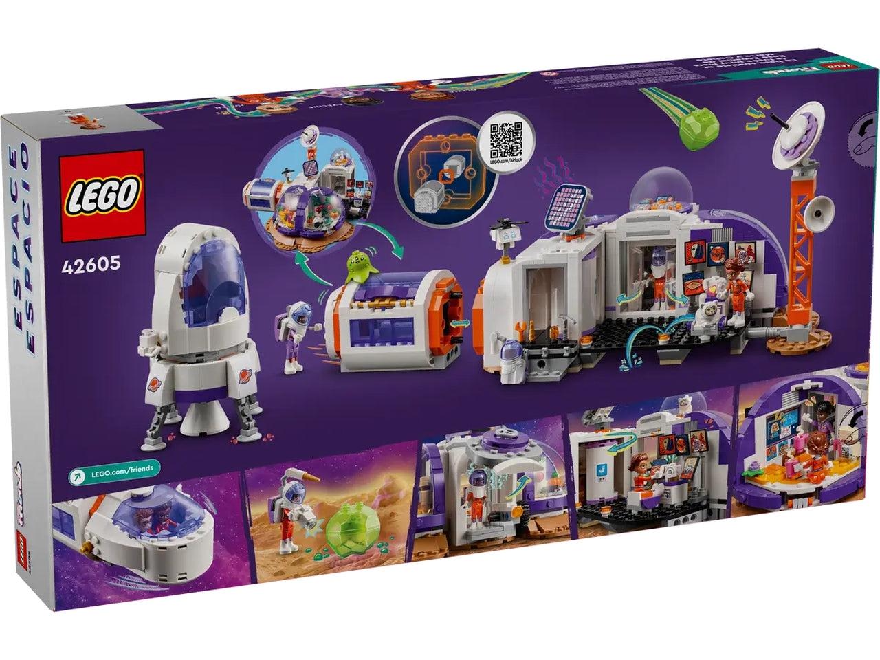 Lego friends base spaziale su marte e razzo