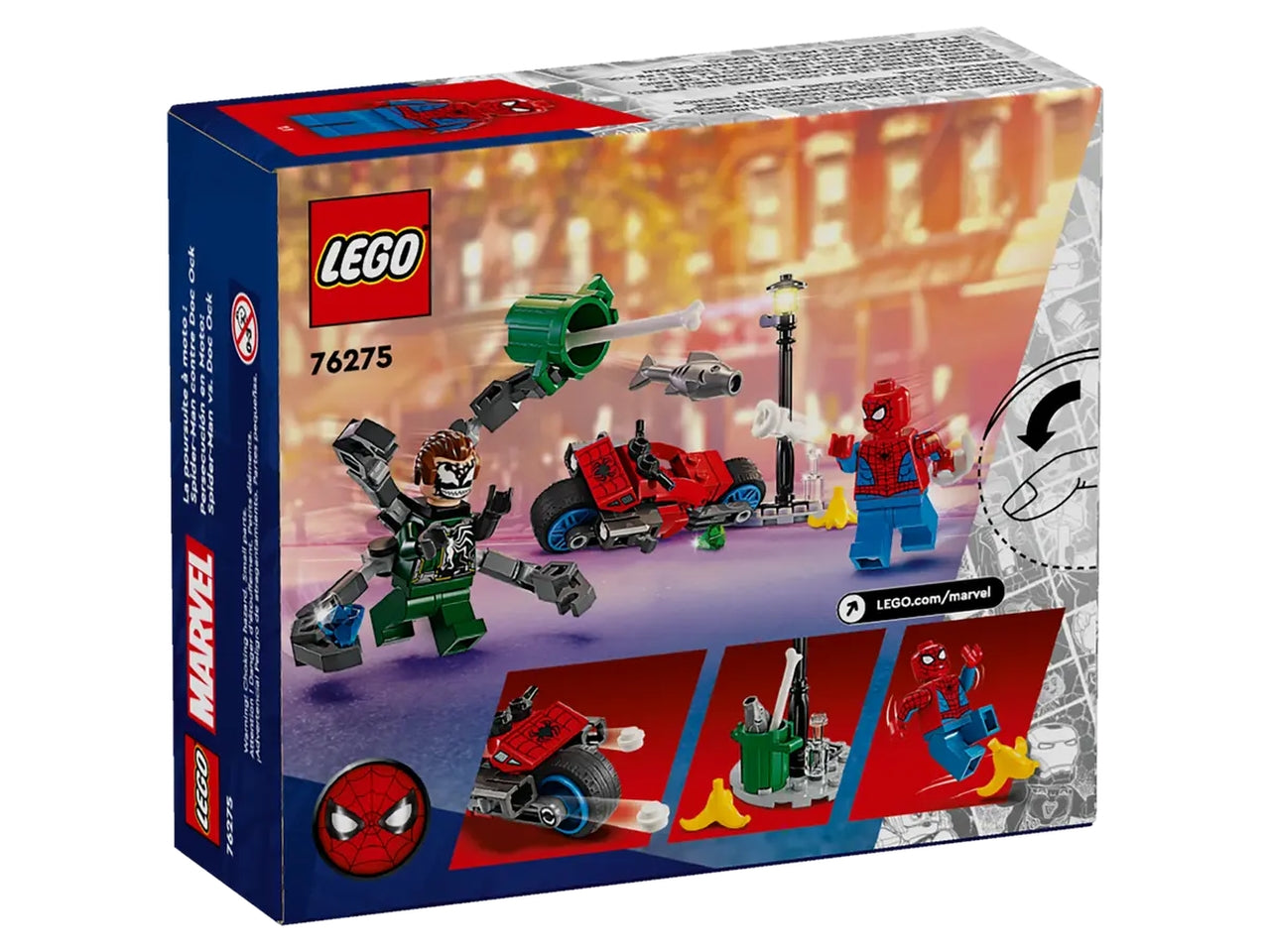 Lego super heroes marvel inseguimento sulla moto:spider-man vs. doc ock