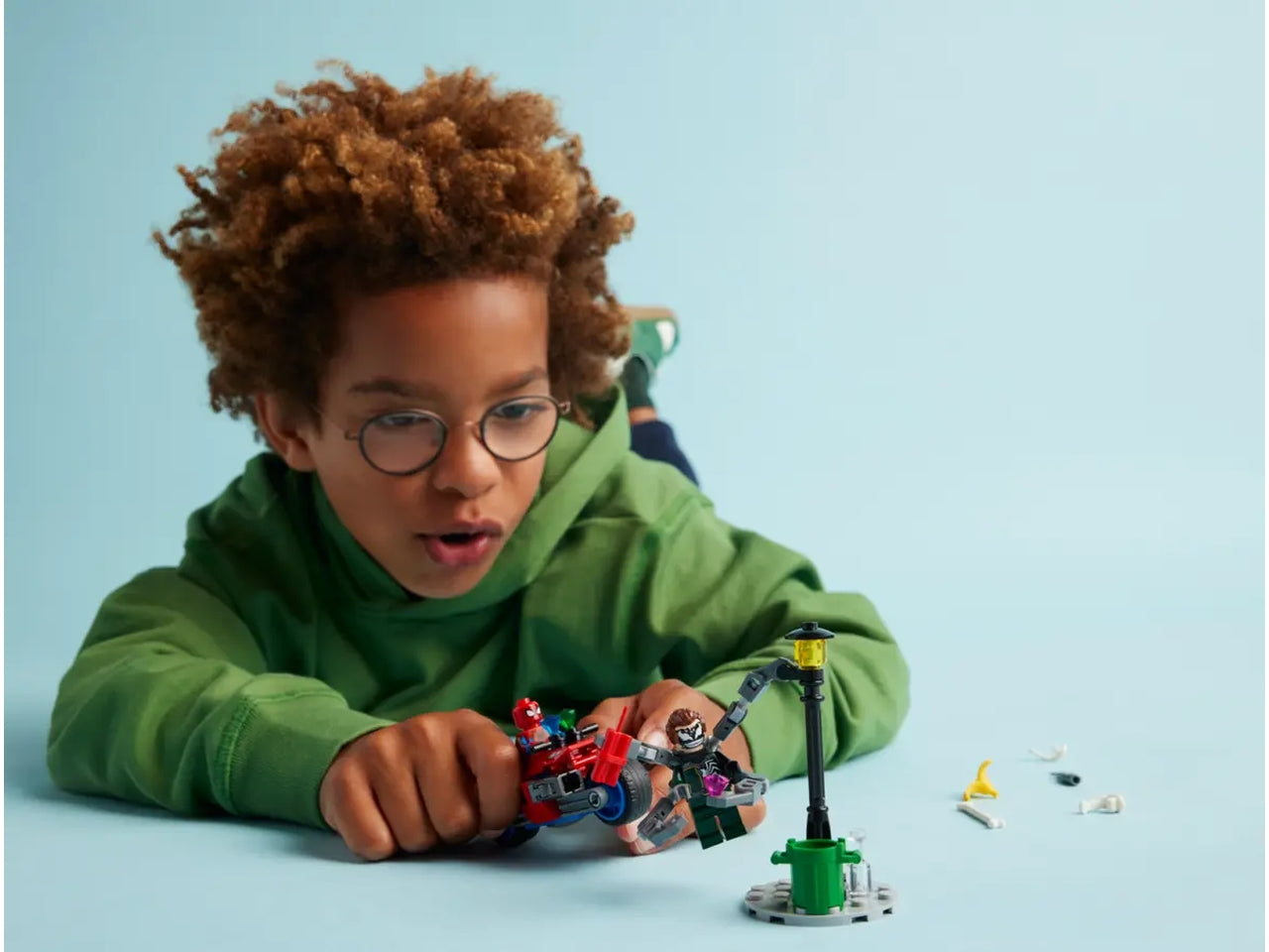 Lego super heroes marvel inseguimento sulla moto:spider-man vs. doc ock