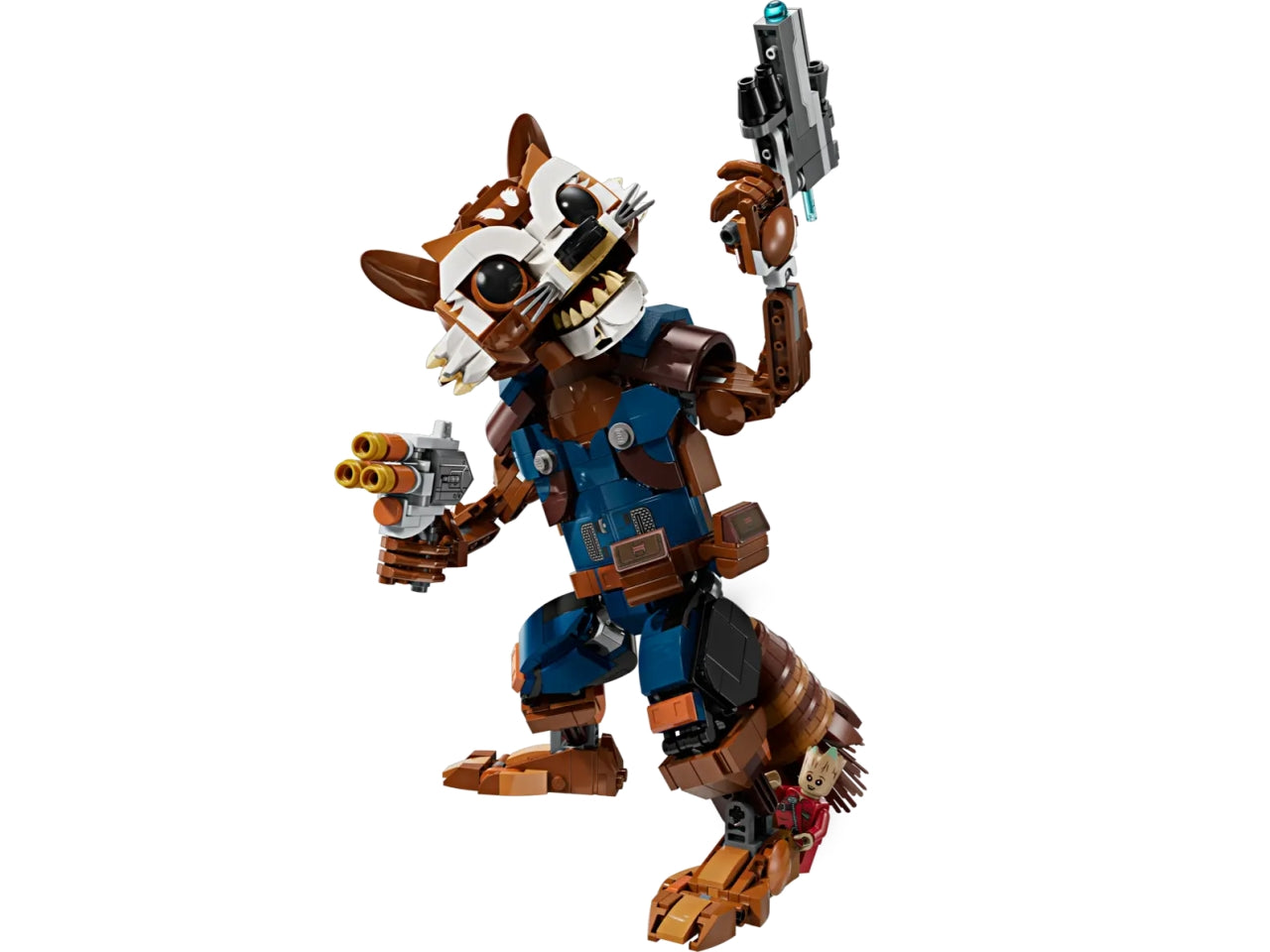 Lego super heroes marvel rocket e baby groot