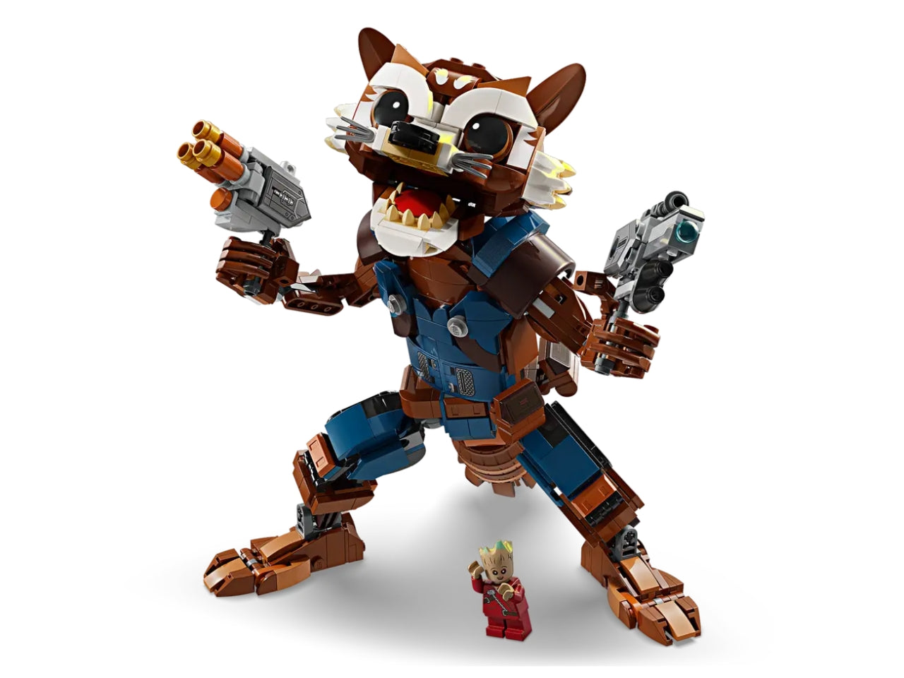 Lego super heroes marvel rocket e baby groot