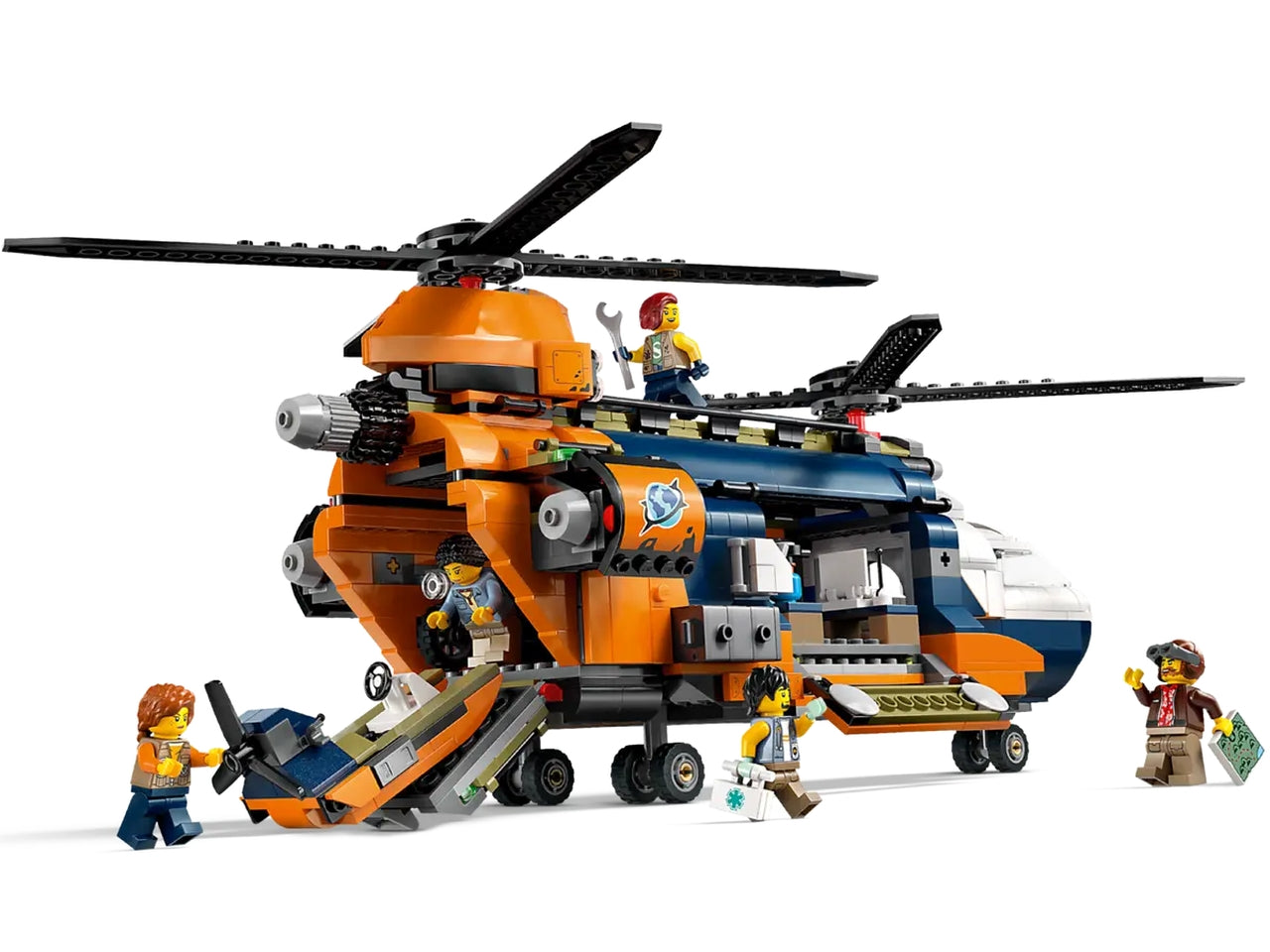 Lego City Exploration Elicottero dellesploratore della giungla, set di costruzioni in scatola da 881 pezzi, per ragazzo 8+ anni 60437