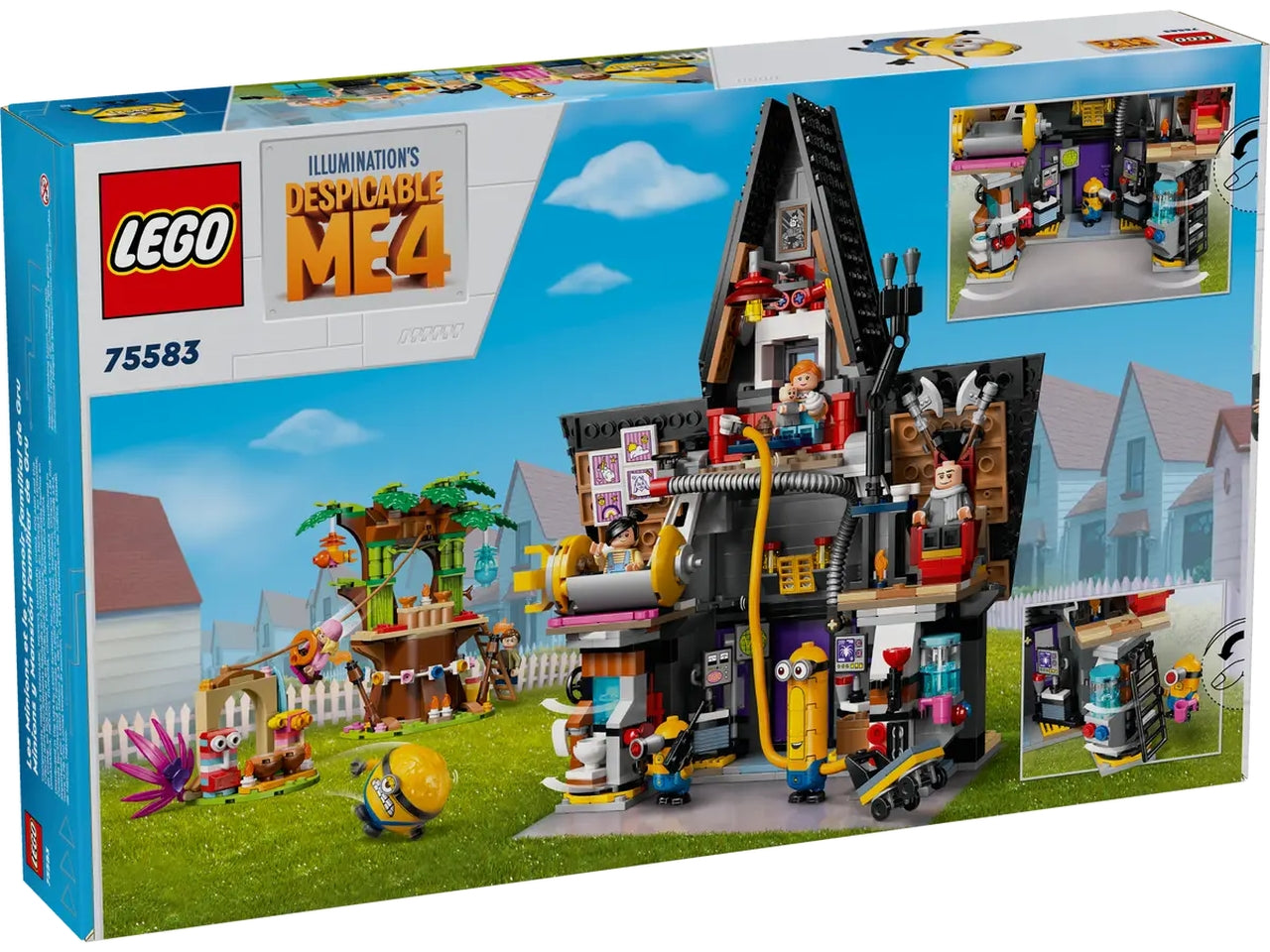 Lego Minions e la villa della famiglia di Gru, set di costruzioni in scatola da 868 pezzi, 8+ anni, 75583