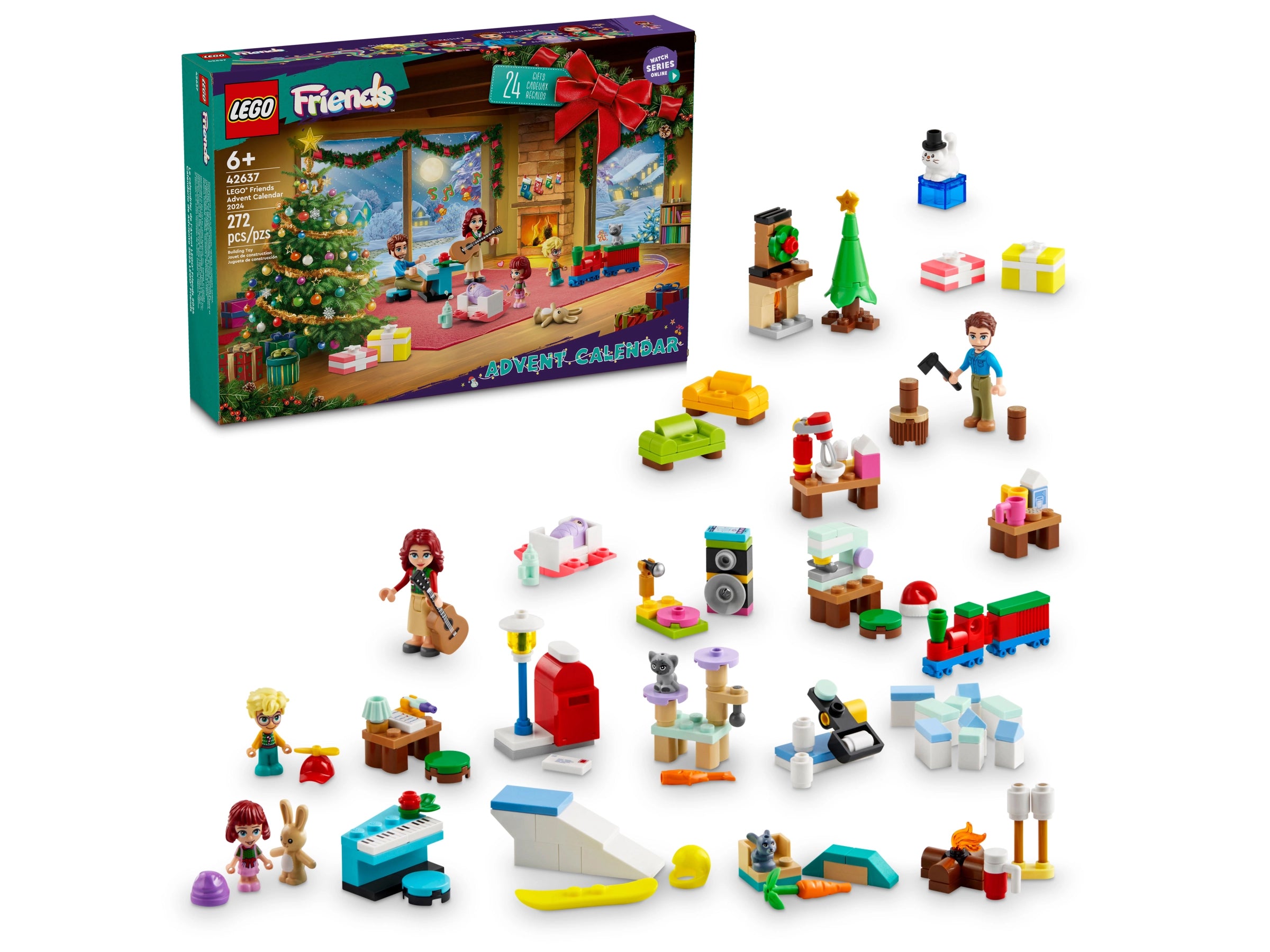 Lego friends calendario dellavvento 2024 - 272 pezzi per bambini di età 6+ 42637