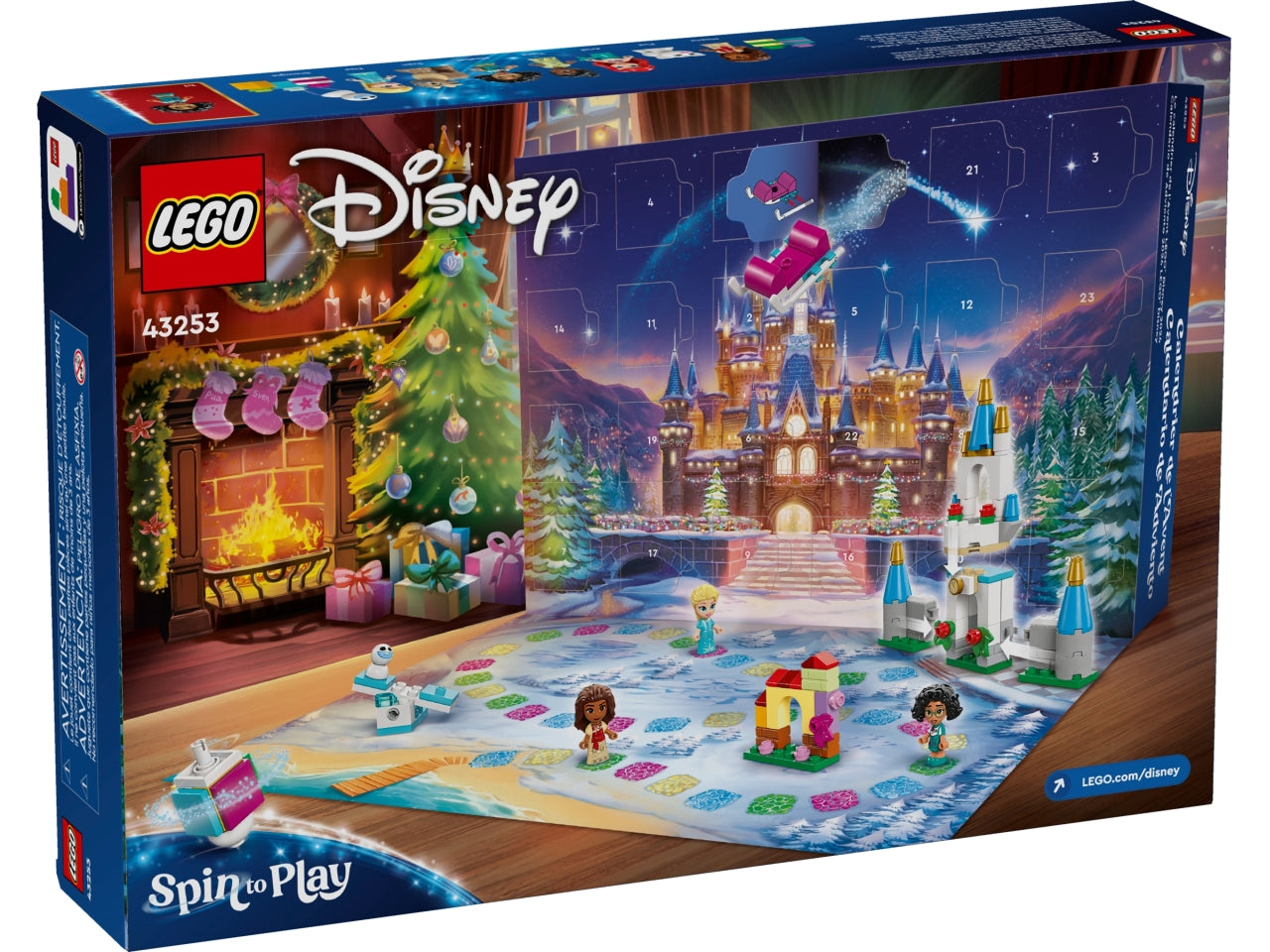 Lego Disney princess calendario dellavvento 2024 - 253 pezzi per bambini di età 5+ 43253