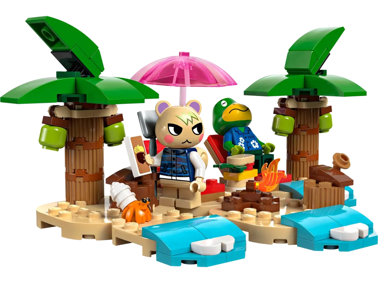 Lego animal crossing tour in barca di remo