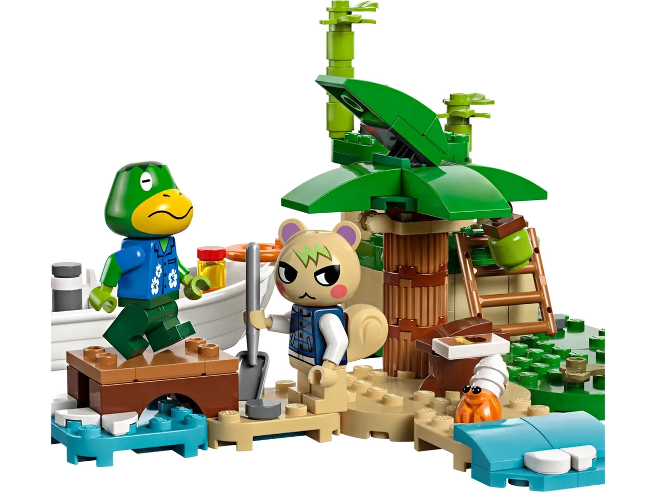 Lego animal crossing tour in barca di remo