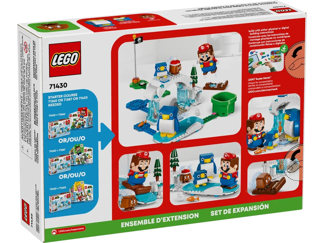 Lego super mario pack di espansione la settimana bianca della famiglia pinguotto
