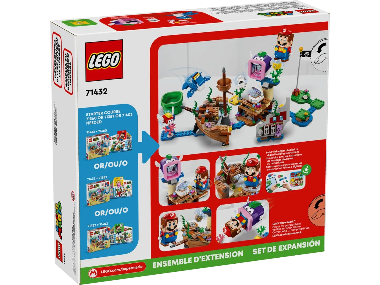 Lego super mario pack di espansione il veliero sommerso di dorrie