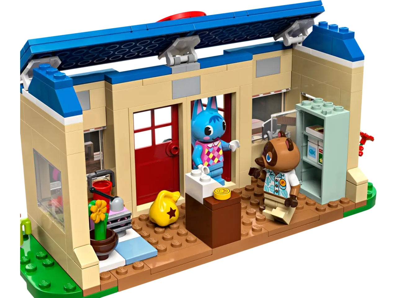 Lego animal crossing bottega di nook e casa di grinfia