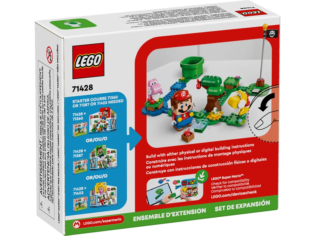 Lego super mario pack di espansione yoshi nella foresta fuovolosa