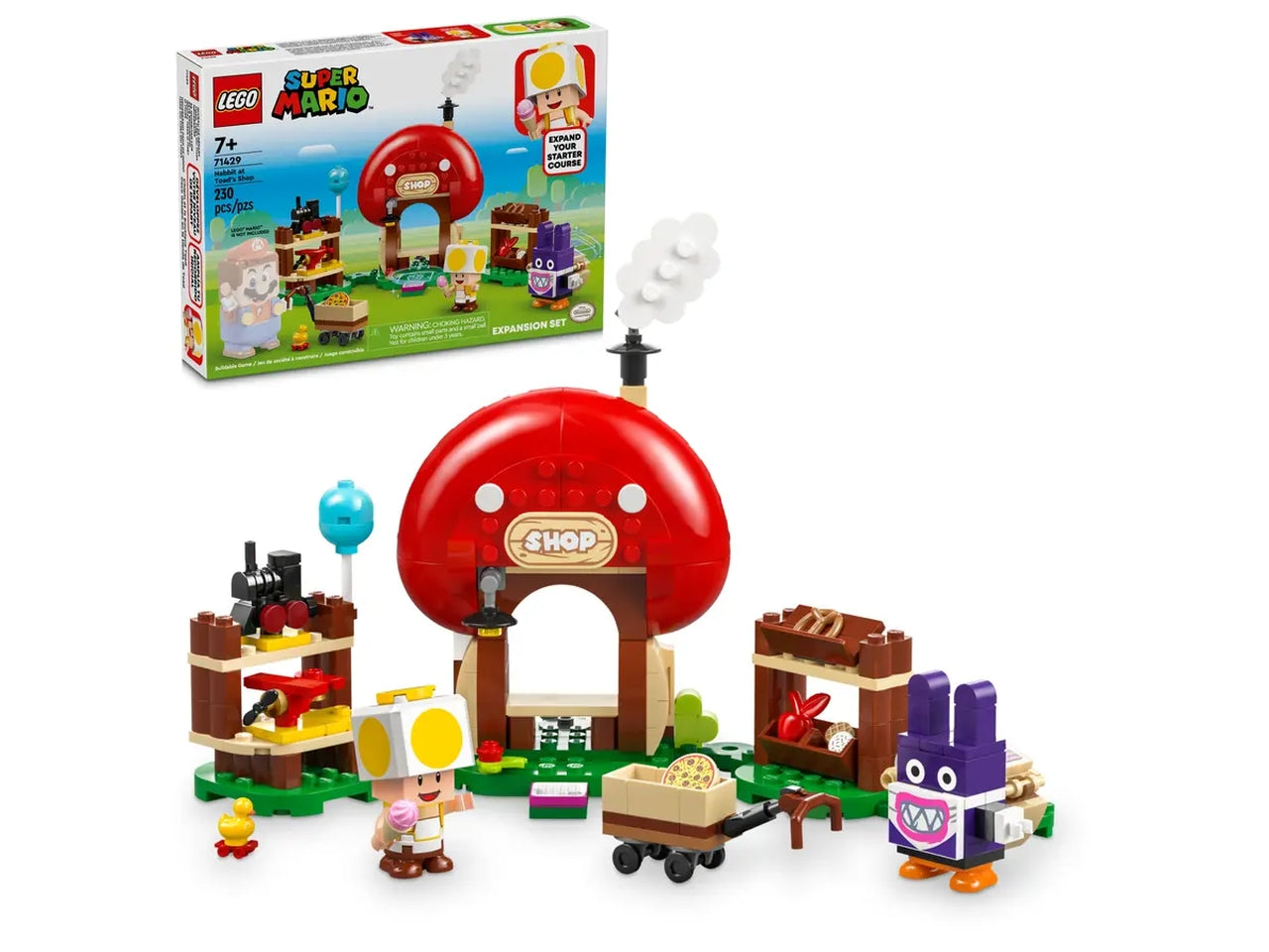 Lego super mario pack di espansione ruboniglio al negozio di toad