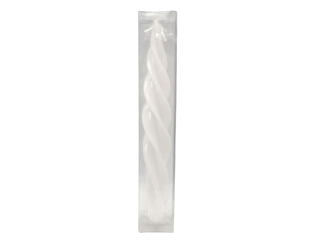 Candela torciglione bianca laccata h.31x5 cm - Magnifique Maison