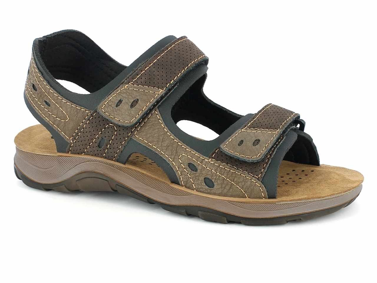 Sandalo torino uomo 41-46 t.moro to000005