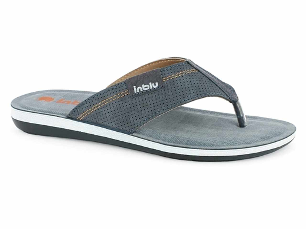Infradito daino uomo tg.39-45 blu da000021