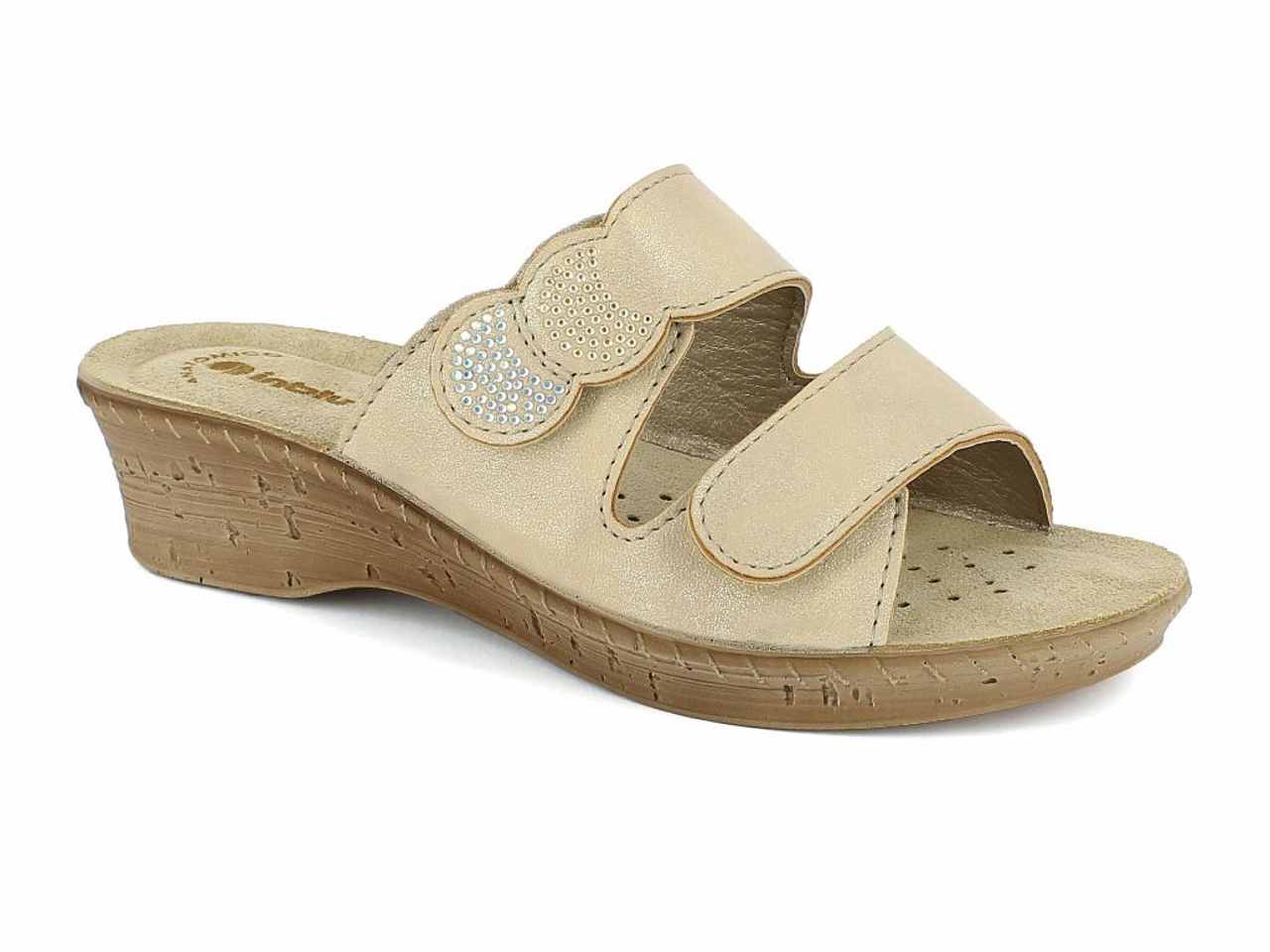 Ciabatta donna rigata tg.35-41 sabbia 26000075