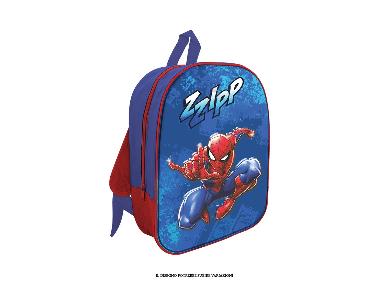 Zaino asilo Spiderman 3d con led blu e rosso - Mc Group
