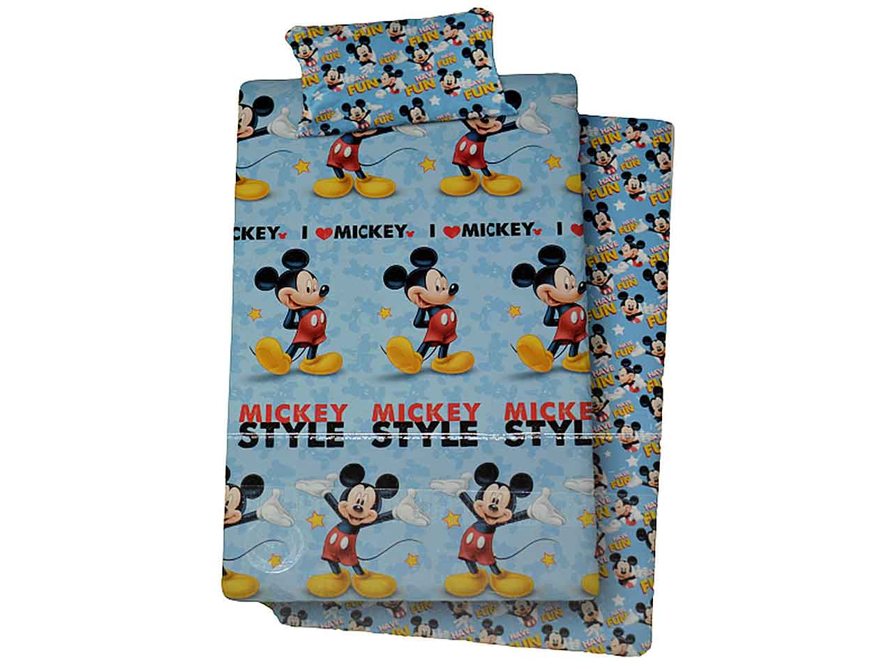 Mickey set lenzuola 3 pezzi 1p vymic2019gd