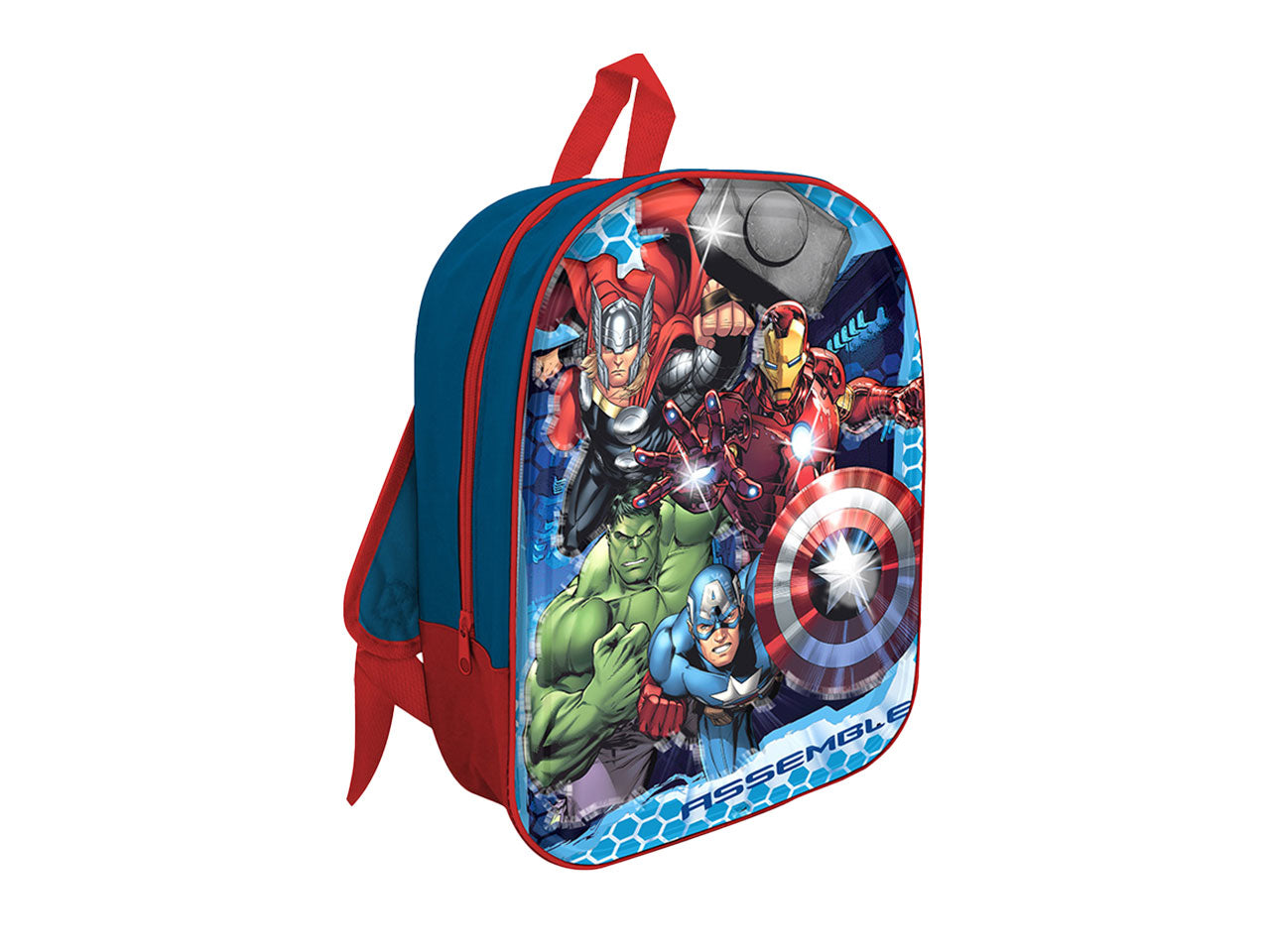 Avengers zaino led 3d