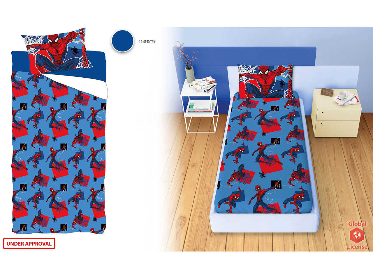 Spiderman completo letto singolo rotary
