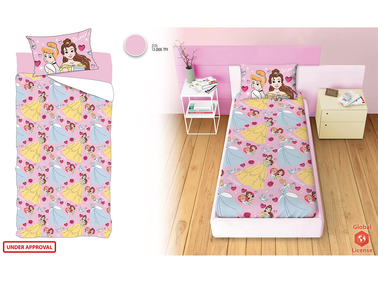 Princess completo letto singolo rotary