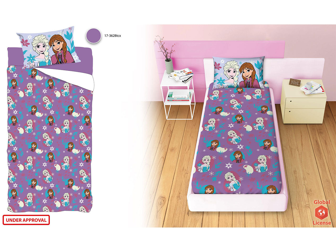 Frozen completo letto singolo rotary
