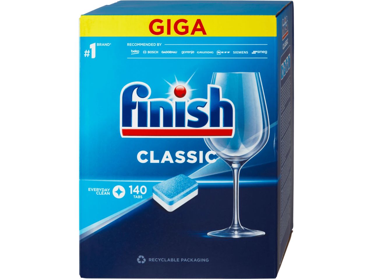 Finish tabs classic - la confezione contiene 140 tabs