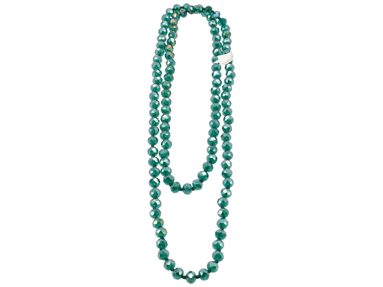 Collana con cristalli di vetro verdi nichel free