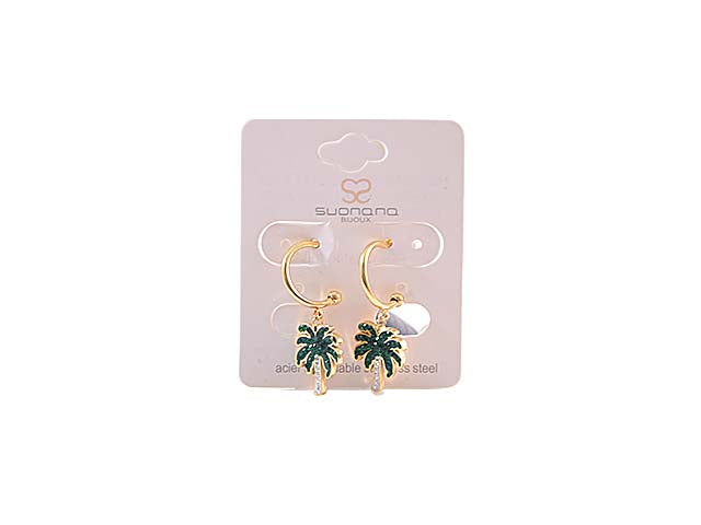 Orecchini c/palma oro io04218e $