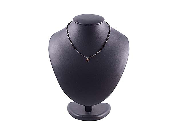 Collana c/stelle e pietrenere io03724n