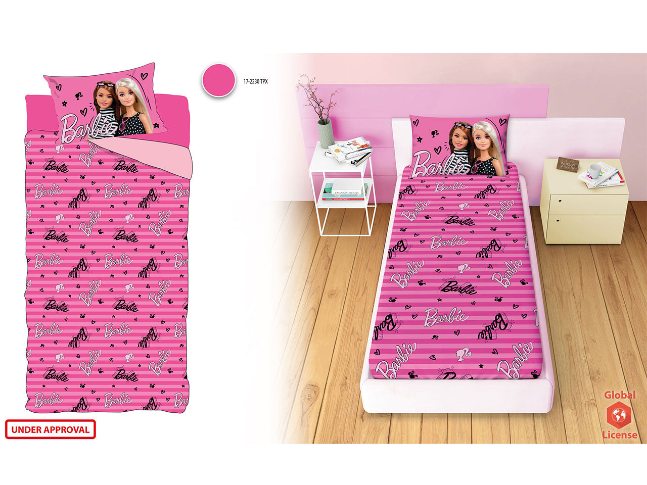 Barbie completo letto singolo rotary