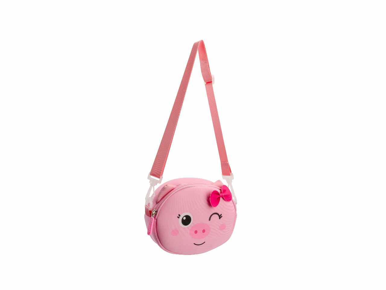 Sweet animals tracolla piggy in neoprene misure 10x15x6cm
