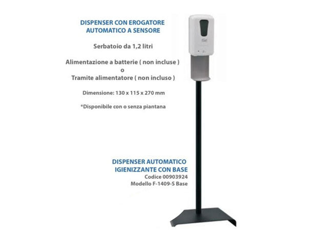 Dispenser gel c/erogatore automatico