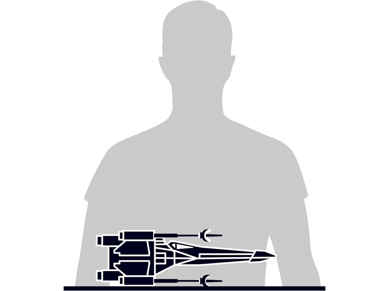 Puzzle 4D Build X-Wing Star Wars, kit di modellismo da 160 pezzi per ragazzi e adulti, 12+ anni - Spin Master